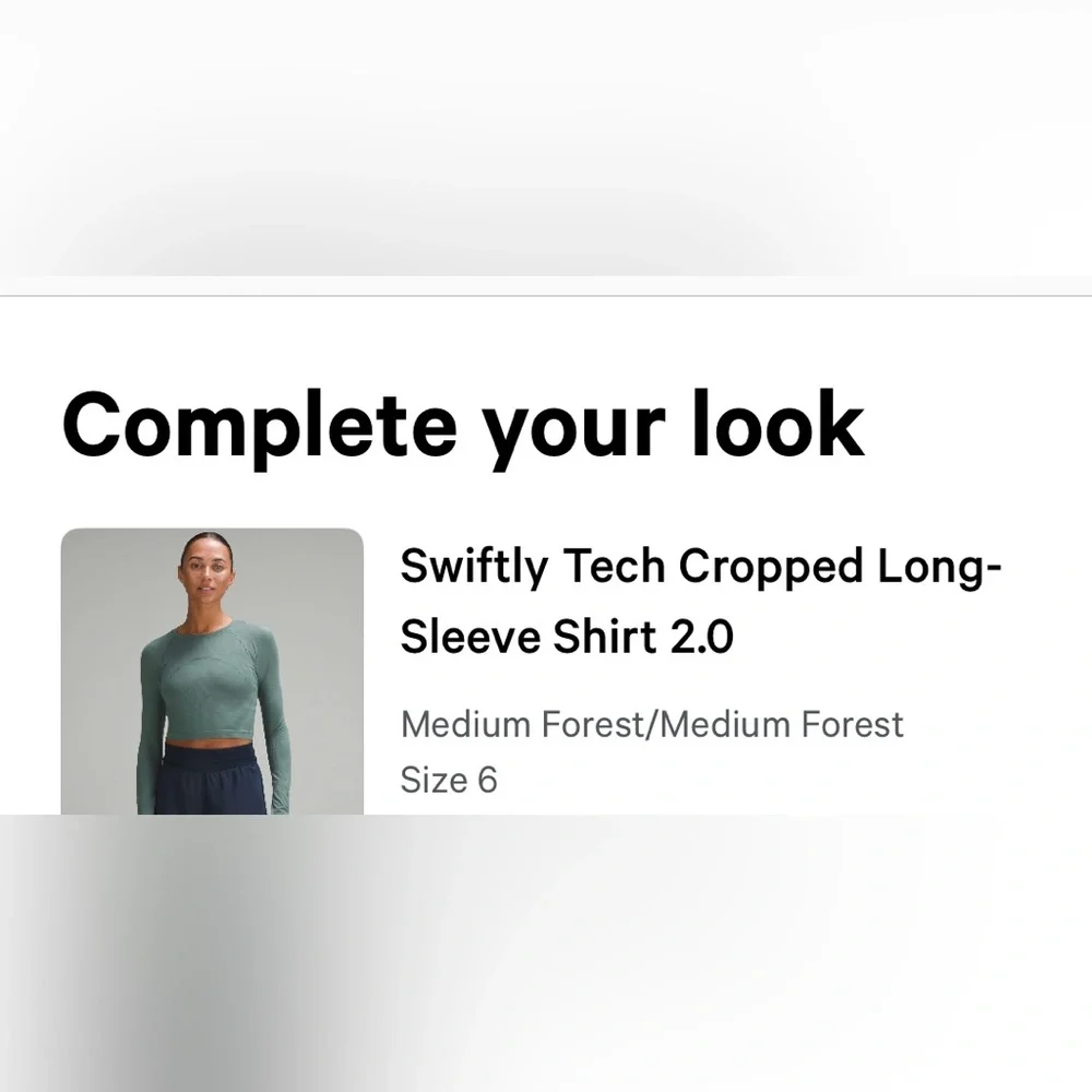 lululemon Swiftly Tech 2.0 Forest Green Long Sleeve Tee